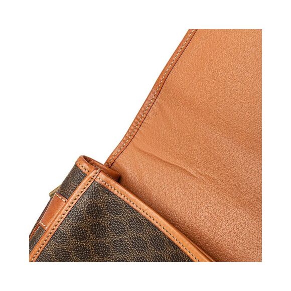 Pre Loved Celine Coated Canvas Crossbody Bag with Leather Trim and Interior Zip - Picture 8 of 8